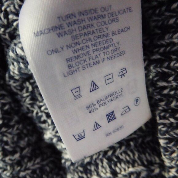 Lands End Womens Pullover Sweater Cable Knit Crew neck 3/4 Sleeve Size Medium - Picture 4 of 6